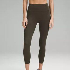 Lululemon Fast & Free High-Rise Tight 25" size 10 Dark Olive